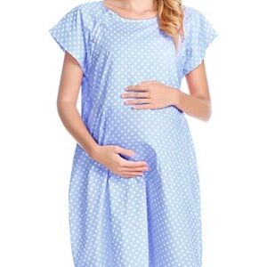 Labor & delivery gown 100% cotton